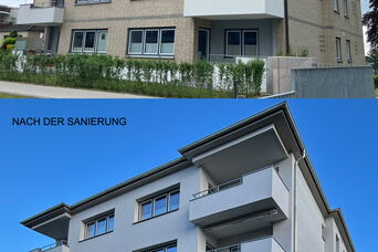 Fassadensanierung eines Mehrfamilienhauses in Lübeck-Travemünde <br>Bauzeit: 04|2025 - 11|2025 <br>Leistungsspektrum: HOAI Phase: 1-8