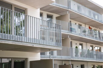 Neubau einer Wohnanlage mit 23 WE und Tiefgarage in Lübeck-Travemünde<br>Bauzeit: 2019 - 2021 <br>Leistungsspektrum: HOAI Phase: 1-9