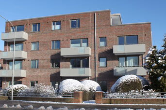 Neubau eines Wohn-und Geschäftshauses in Lübeck <br>Bauzeit: 2017-2018 <br>Leistungsspektrum: HOAI Phase: 2-5