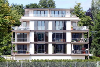 Neubau von 6 Eigentumswohnungen am Wasser in Lübeck <br>Bauzeit: 2011-2012 <br>Leistungsspektrum: HOAI Phase: 1-7