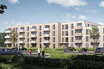 Neubau einer Wohnanlage mit <br>56 Wohneinheiten in der <br> Professorin-von-Wrangel-Straße in Heide <br>Bauzeit: 03|2021 - 04|2023 <br>Leistungsspektrum: HOAI Phase: 1-7