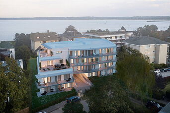Neubau einer Wohnanlage mit 23 WE und Tiefgarage in Lübeck-Travemünde<br>Bauzeit: 2019 - 2021 <br>Leistungsspektrum: HOAI Phase: 1-9
