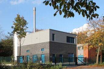 Neubau einer Blockheizkraftwerk-Anlage in Lübeck<br>Bauzeit: 04|2014 – 12|2014<br>Leistungsspektrum: HOAI Phase: 1 - 9