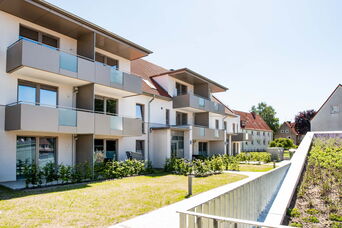 Neubau einer Wohnanlage in Lübeck, 1.+2.BA <br>Bauzeit: 2018-2022 <br>Leistungsspektrum: HOAI Phase: 2-9