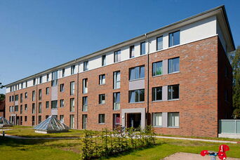 Neubau eines Wohngebäudes mit 32 WE in Lübeck <br>Bauzeit: 2010-2011 <br>Leistungsspektrum: HOAI Phase: 1-9